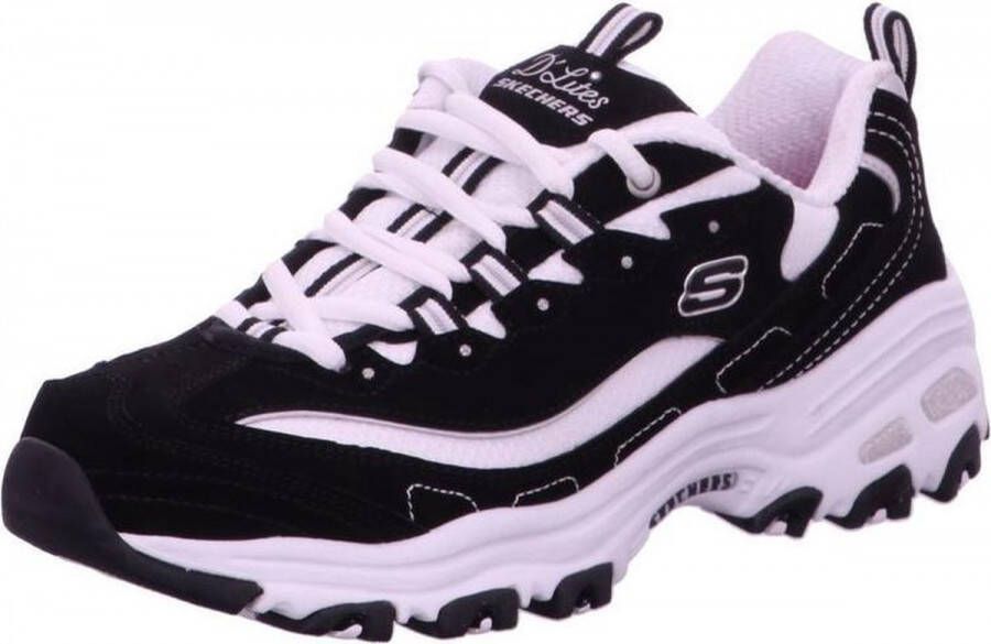 Skechers D'Lites Biggest Fan Dames Sneakers Zwart