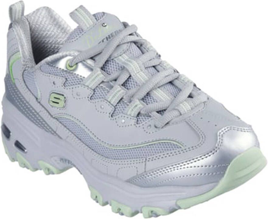 Skechers Sneakers D'LITES-CHROMATIC plateausneaker veterschoen met metallic accenten