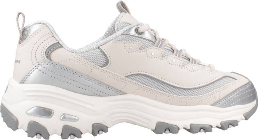 Skechers Sneakers D'LITES-CHROMATIC plateausneaker veterschoen met metallic accenten