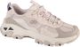 Skechers D'Lites Hiker 180128-NTMT Vrouwen Beige Sportschoenen Sneakers - Thumbnail 4