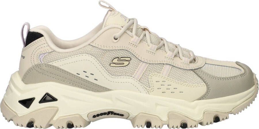 Skechers D'Lites Hiker 180128-NTMT Vrouwen Beige Sportschoenen Sneakers