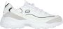 Skechers D'Lites New Heat Dames Sneakers Wit Zwart - Thumbnail 1