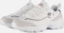 Skechers D'Lites New Heat Dames Sneakers Wit Zwart - Thumbnail 1