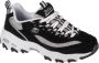 Skechers D'Lites Roam Around 13150-BKW Vrouwen Zwart Sneakers Sportschoenen - Thumbnail 1