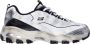 Skechers D'Lites-Vintage Vision Dames Sneakers Wit Zwart - Thumbnail 1