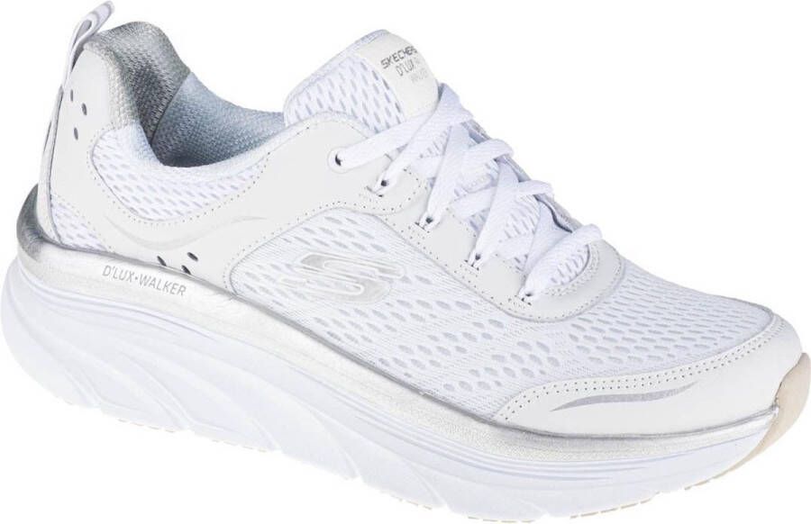 Skechers D'Lux Walker 149023-WSL Vrouwen Wit Sneakers