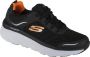 Skechers D'Lux Walker 232044-BKW Mannen Zwart Sneakers Sportschoenen - Thumbnail 1