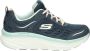 Skechers D'Lux Walker-Infinite Motion Dames Sneakers Navy Light Blue - Thumbnail 1