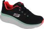 Skechers D'Lux Walker Fresh Finesse 149368-BKMN Vrouwen Zwart Sneakers Sportschoenen - Thumbnail 1