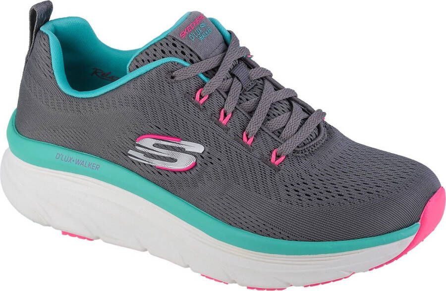 Skechers D'Lux Walker Fresh Finesse 149368-GMLT Vrouwen Grijs Sneakers Sportschoenen - Foto 2