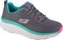 Skechers D'Lux Walker Fresh Finesse 149368-GMLT Vrouwen Grijs Sneakers Sportschoenen - Thumbnail 1
