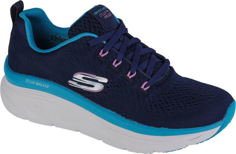 Skechers D'Lux Walker Fresh Finesse 149368-NVTQ Vrouwen Marineblauw Sneakers Sportschoenen