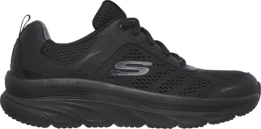 Skechers d&apos lux walker hardloopschoenen zwart heren