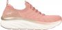 Skechers D.lux Walker Slip-On Memory Foam Sneakers Roze Dames - Thumbnail 1