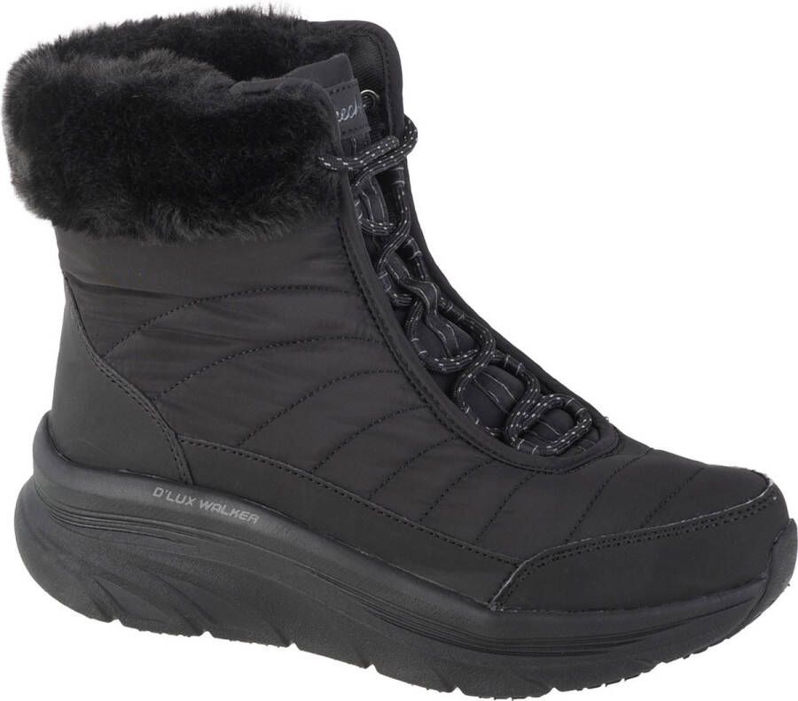 Skechers D'Lux Walker Winter Solstice 167388-BBK Vrouwen Zwart Laarzen Sneeuw