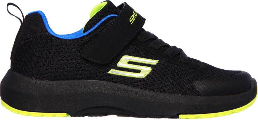 Skechers Dynamic Tread Jongens Sneakers Black Blue Lime