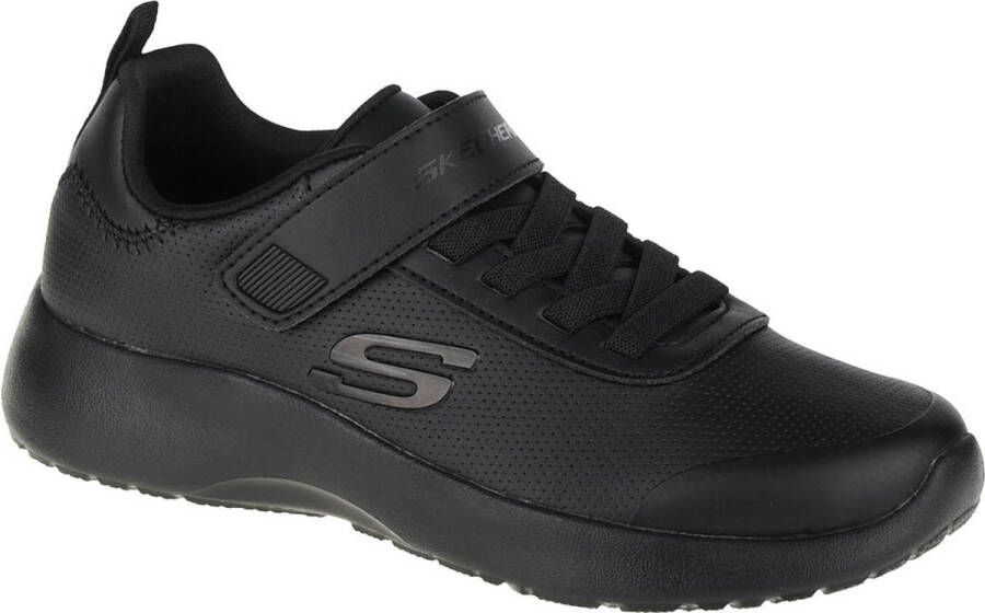 Skechers Dynamight-Day School 97772L-BBK voor een jongen Zwart Sneakers Sportschoenen
