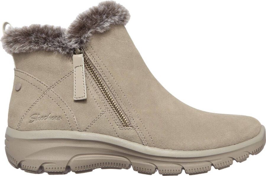 Skechers Easy Going-High Zip Dames Laarzen Beige