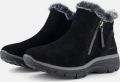 Skechers Winterlaarzen EASY GOING HIGH ZIP Winterlaars met faux-bont kraag - Zwart