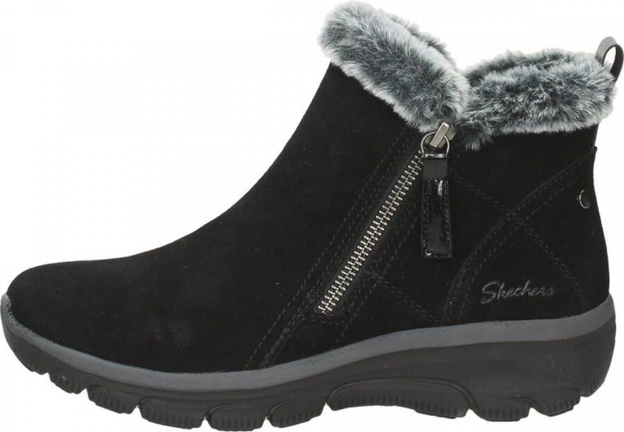 Skechers Easy Going High Zip Dames Laarzen Zwart