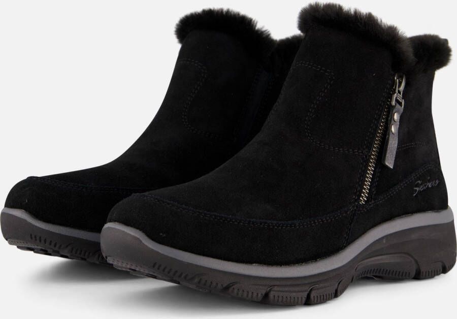 Skechers Easy Going ol Zip Dames Laarzen Zwart
