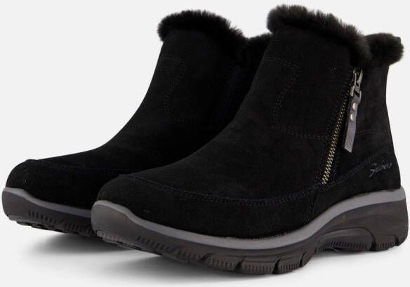 Skechers Easy Going ol Zip Dames Laarzen Zwart