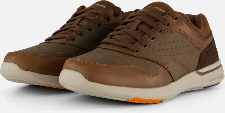 Skechers Elent Velago heren sneakers Bruin Extra comfort Memory Foam - Foto 4