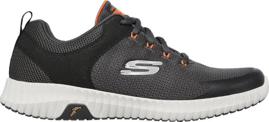 Skechers Elite Flex Prime Take Over Heren Sneakers Charcoal Orange