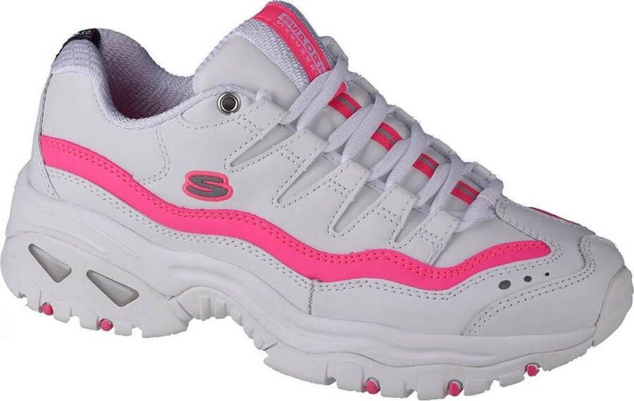 Skechers Energy Over Joy wit roze sneakers dames(13412 WHPK ) - Foto 1