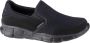 Skechers Equalizer 51361-BBK Mannen Zwart Sneakers - Thumbnail 1