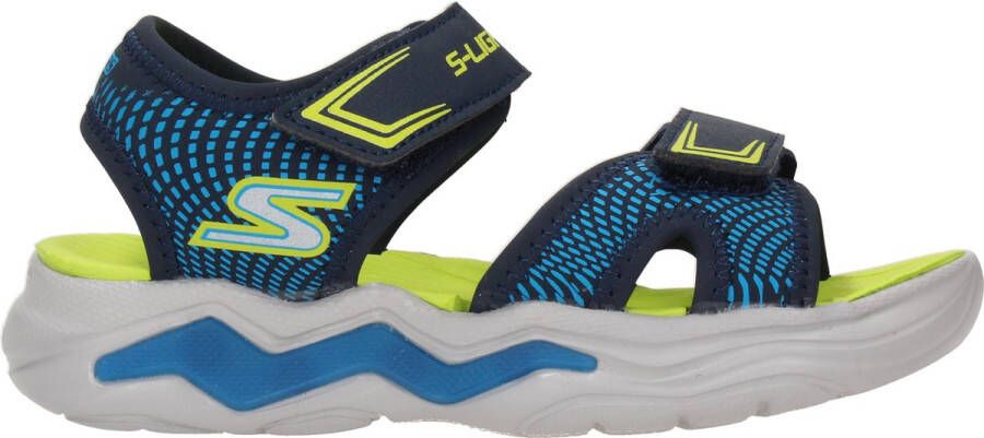 Skechers Erupters 4 sandalen met lichtjes blauw Jongens Imitatieleer Meerkleurig 29 - Foto 2
