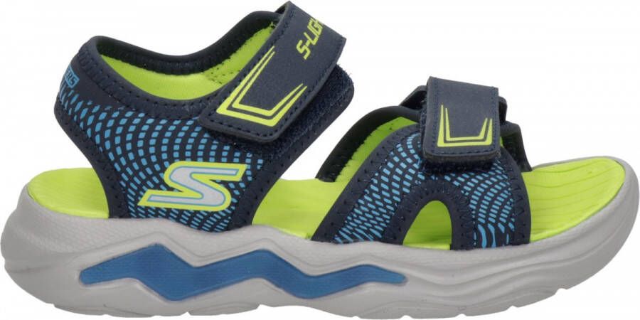 Skechers Erupters 4 sandalen met lichtjes blauw Jongens Imitatieleer Meerkleurig 29 - Foto 3
