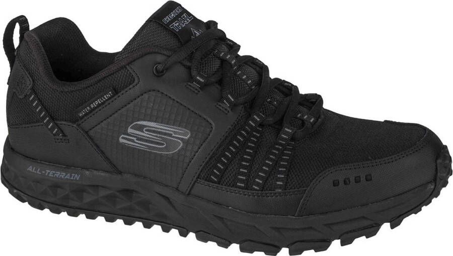 Skechers Escape Plan 51591-BBK Mannen Zwart Trekkingschoenen