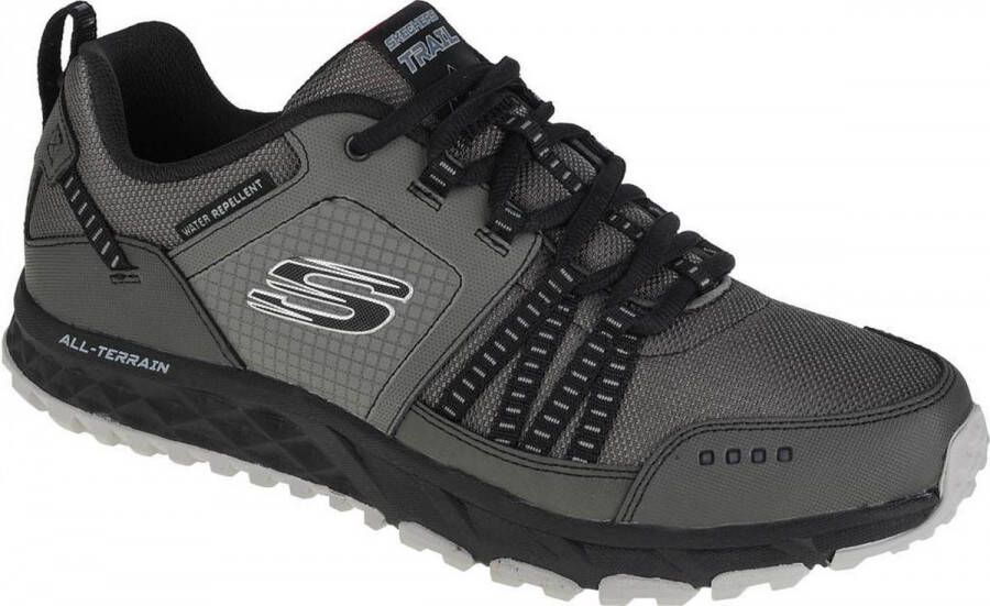 Skechers Escape Plan 51591 CCBK Mannen Grijs Trekkingschoenen