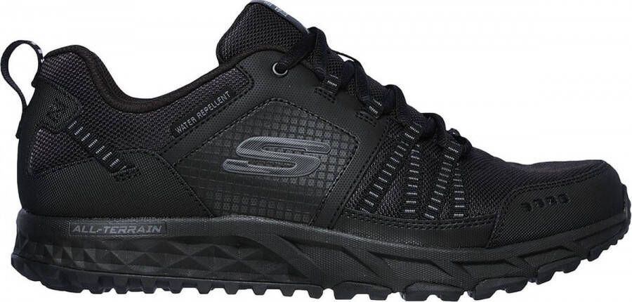 Skechers Escape Plan heren wandelschoenen A Zwart Extra comfort Memory Foam