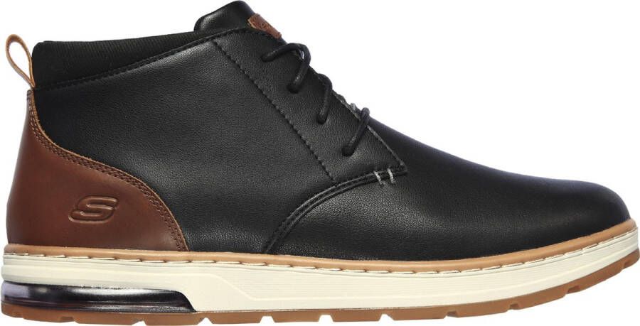 Skechers Evenston Renli leren veterschoenen zwart bruin - Foto 2