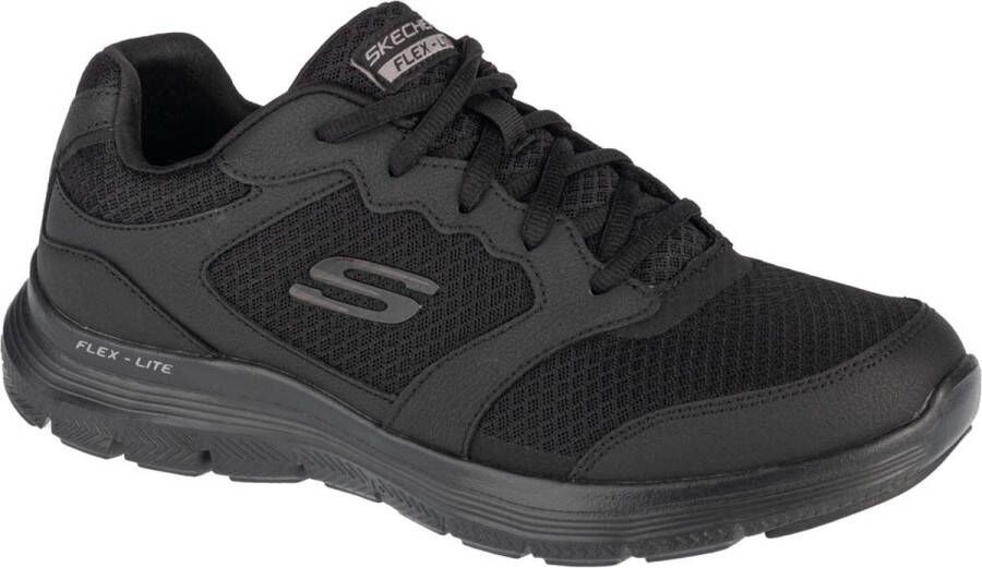 Skechers Flex Advantage 4.0 232225 BBK Mannen Zwart Trainingschoenen Sneakers