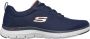 Skechers Flex Advantage 4.0 heren sneakers blauw Extra comfort Memory Foam - Thumbnail 1