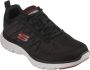 Skechers Flex Advantage 4.0 heren VALKIN sneaker 232243 zwart - Thumbnail 1