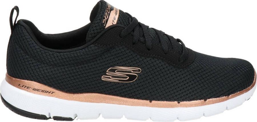 Skechers flex appeal 3.0 hardloopschoenen zwart dames