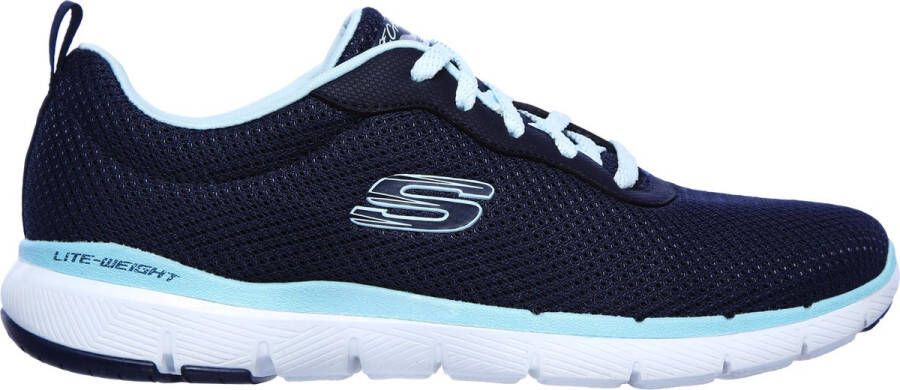 Skechers Flex Appeal 3.0 dames sportschoenen Blauw Extra comfort Memory Foam