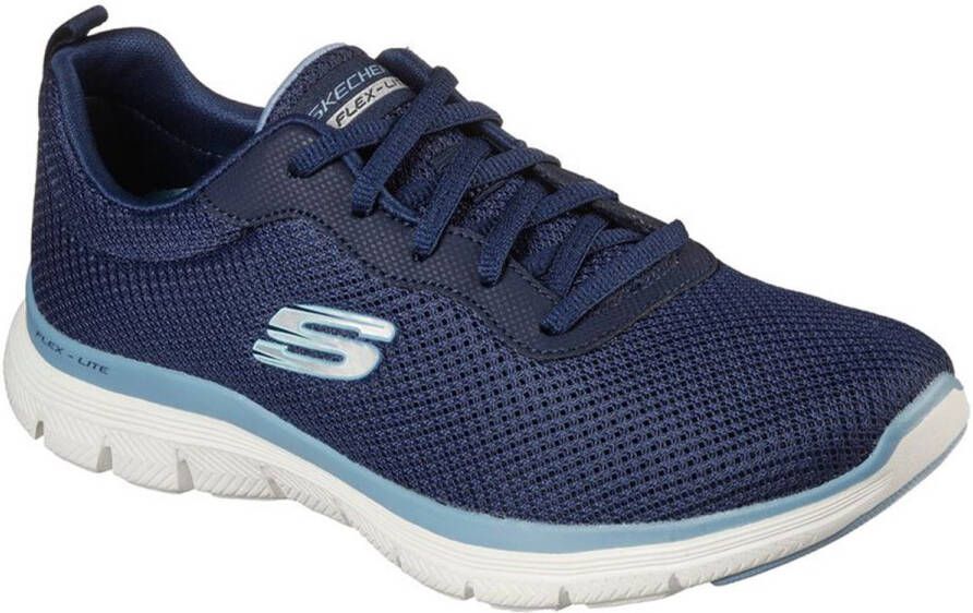 Skechers Sneakers FLEX APPEAL 4.0 BRILLINAT VIEW Vrijetijdsschoen lage schoen veterschoen met Air Cooled Memory Foam