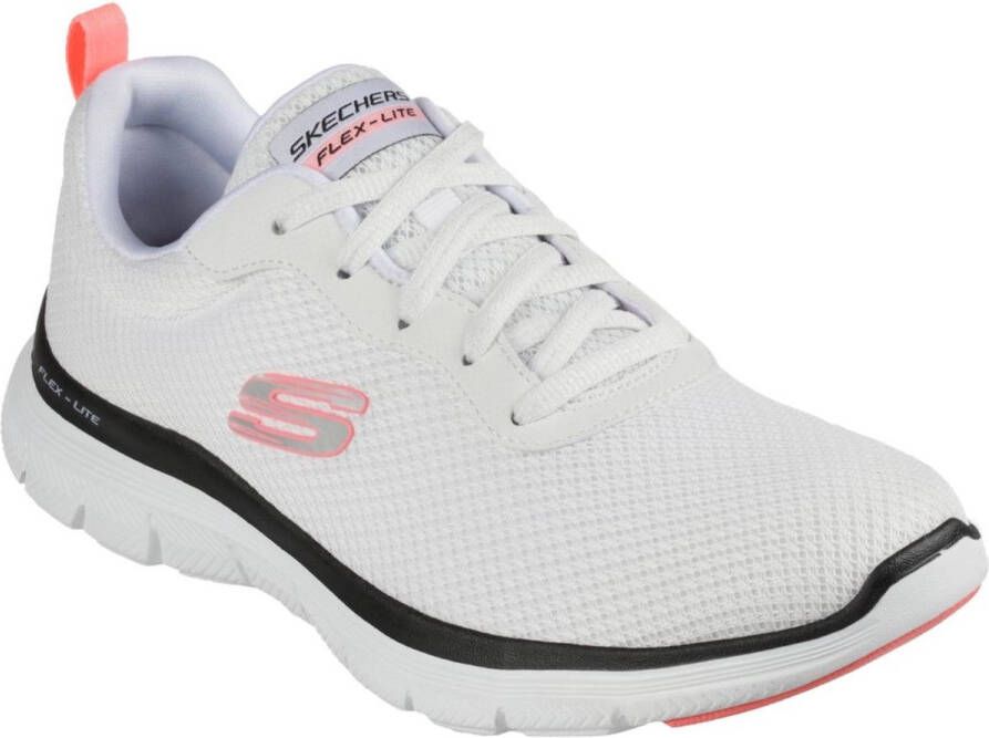 Skechers FLEX APPEAL 4.0 BRILLIANT V White Black Pink