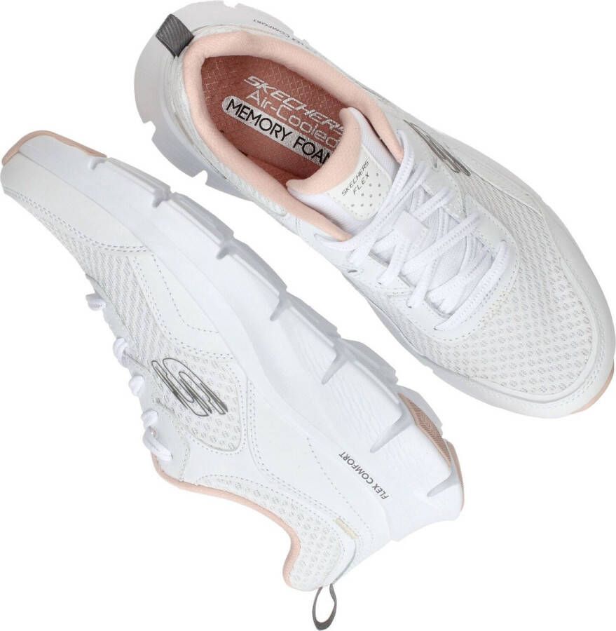 Skechers Flex Comfort Sneaker Vrouwen Wit roze