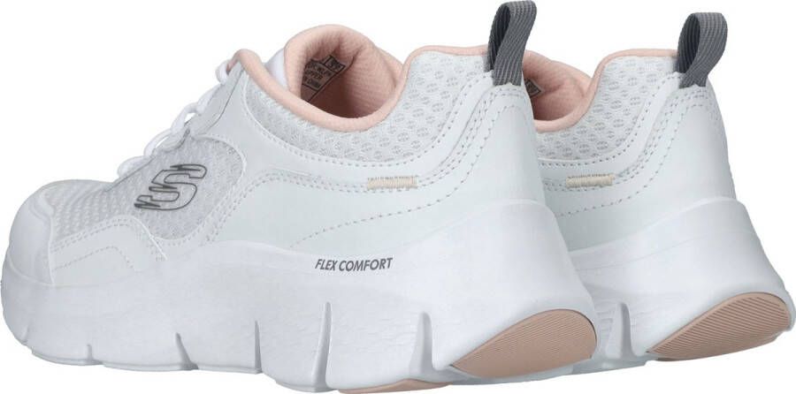 Skechers Flex Comfort Sneaker Zomereditie Wit Dames