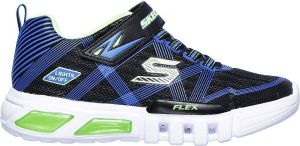 Skechers Flex Glow Jongens Sneakers Black Blue Lime