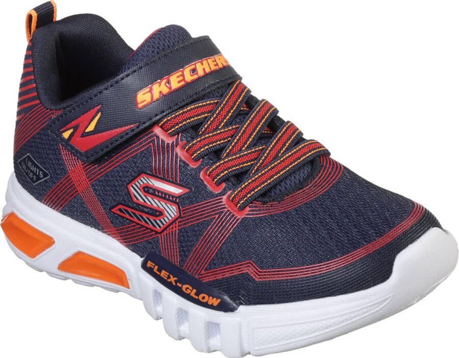 Skechers Flex Glow Jongens Sneakers Blauw