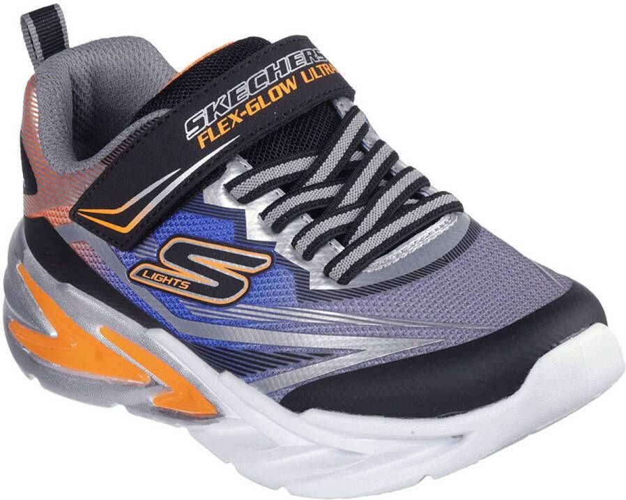 Skechers S Lighs Flex-Glow Ultra jongens sneaker Zwart multi