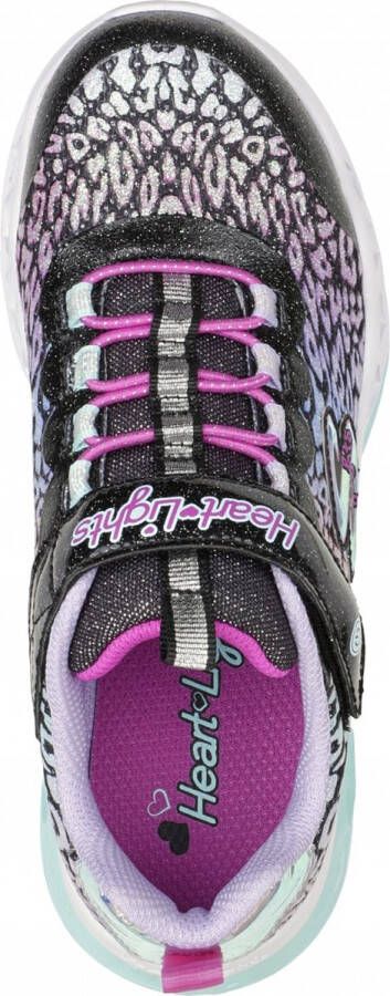Skechers Kids Sneakers FLUTTER HEART LIGHTS LOVES WILD met felgekleurde zool - Foto 3