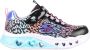 Skechers Kids Sneakers FLUTTER HEART LIGHTS LOVES WILD met felgekleurde zool - Thumbnail 1